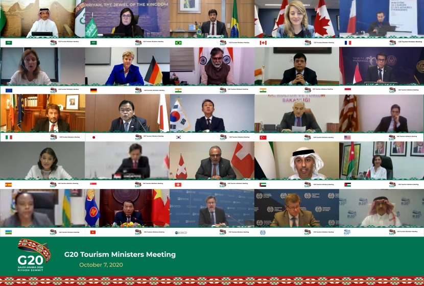 وزراء السياحة في مجموعة العشرين يستعرضون جهود إعادة إحياء قطاع السفر والسياحة بعد كورونا