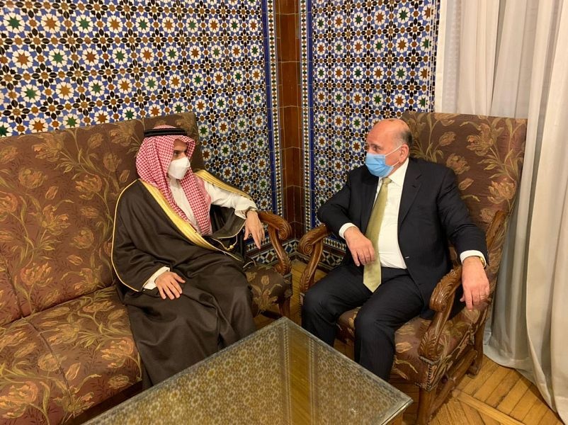 وزير الخارجية يلتقي وزير خارجية العراق