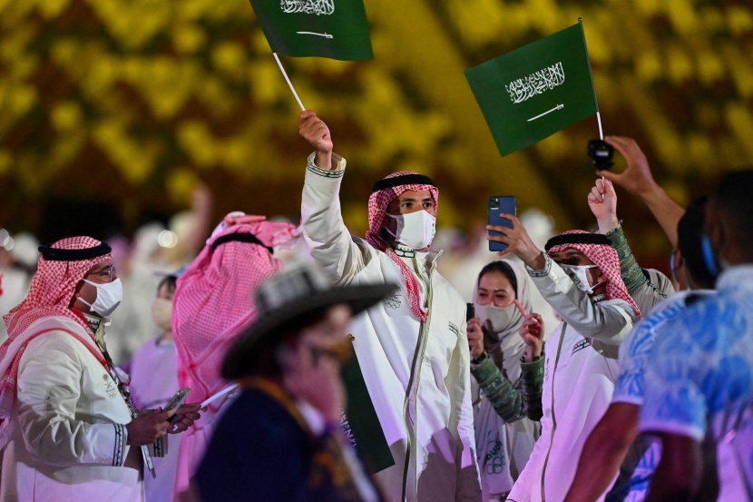 وفد السعودية  المشارك في حفل افتتاح دورة الألعاب الأولمبية في طوكيو