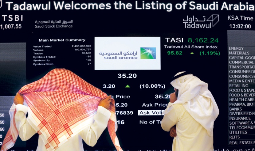 سهم "أرامكو السعودية" يسجل أعلى مستوى منذ سبتمبر 2020