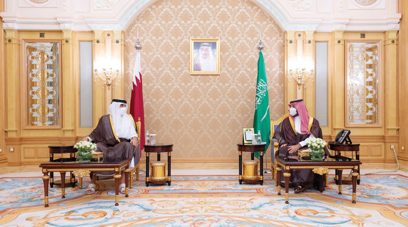 ولي العهد يناقش مع أمير قطر ورئيس وزراء باكستان جهود مواجهة التغير المناخي