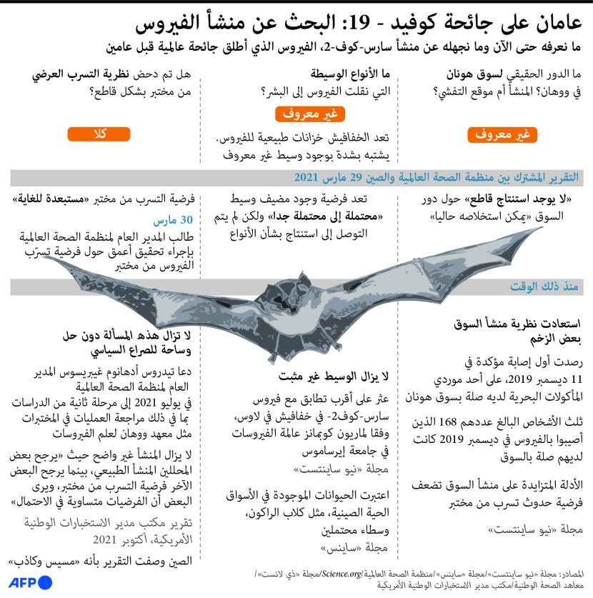 عامان على جائحة كوفيد -19 : البحث عن منشأ الفيروس 