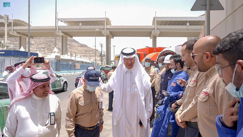 وزيرا الطاقة والحج يتفقدان المشاريع الكهربائية في المشاعر المقدسة
