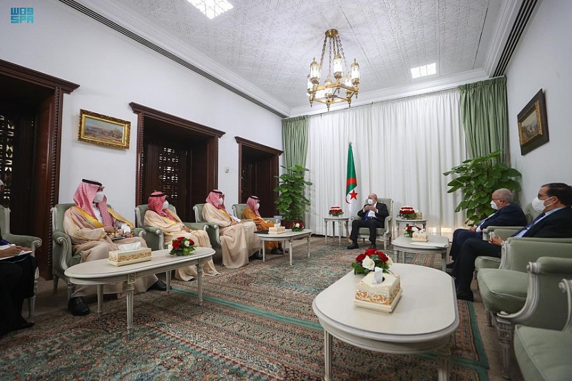 وزير الخارجية يبحث مع الرئيس الجزائري القضايا العربية والإقليمية الراهنة