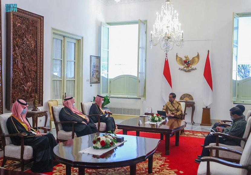 وزير الخارجية يبحث مع رئيس إندونيسيا العلاقات الثنائية بين البلدين