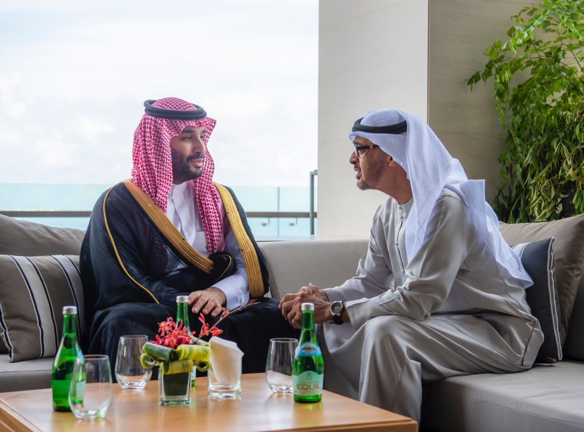  ولي العهد يلتقي رئيس الإمارات على هامش انعقاد قمة العشرين 