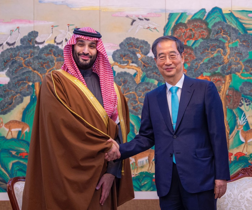ولي العهد ورئيس الوزراء الكوري يعقدان جلسة مباحثات رسمية