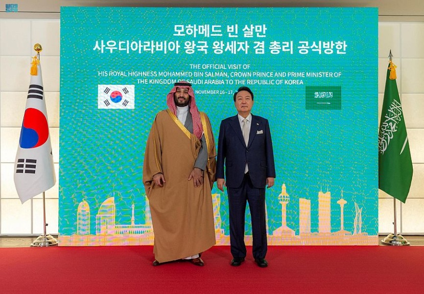 ولي العهد يرحب بمواصلة توسيع نطاق التعاون الاستراتيجي بين السعودية وكوريا الجنوبية