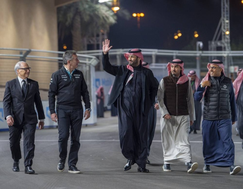 ولي العهد يشهد سباق فورمولا الدرعية