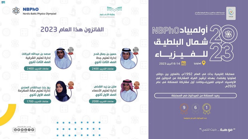 السعودية تفوز بـ 4 جوائز عالمية في أولمبياد شمال البلطيق للفيزياء 2023 