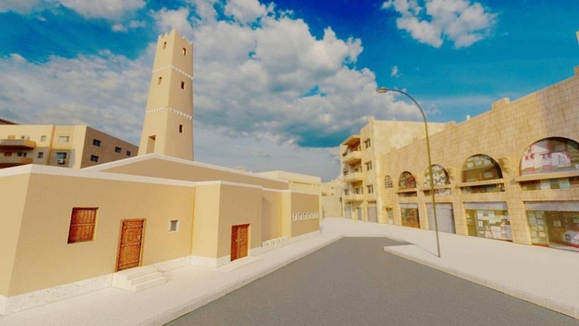 توظيف المواد الطبيعية في تجديد مسجد العودة في الدرعية