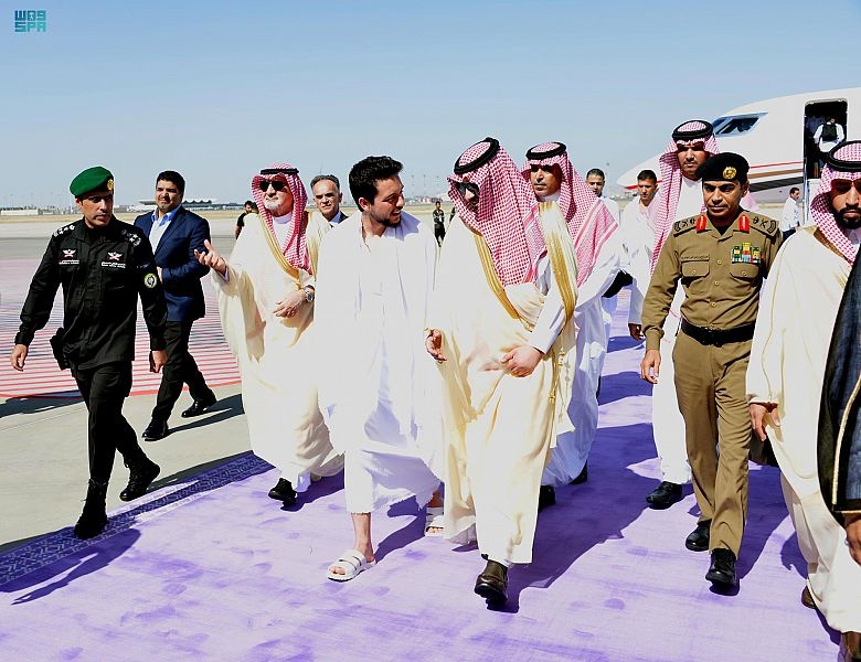 ولي عهد الأردن يصل إلى السعودية
