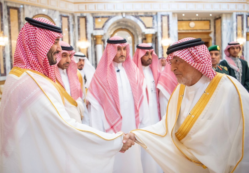 ولي العهد يستقبل الأمراء والعلماء وكبار المسؤولين بمناسبة عيد الفطر
