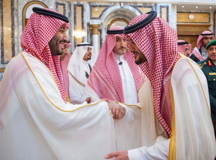 ولي العهد يستقبل الأمراء والعلماء وكبار المسؤولين بمناسبة عيد الفطر