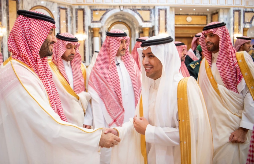 ولي العهد يستقبل الأمراء والعلماء وكبار المسؤولين بمناسبة عيد الفطر