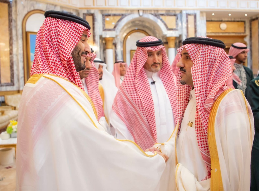 ولي العهد يستقبل الأمراء والعلماء وكبار المسؤولين بمناسبة عيد الفطر
