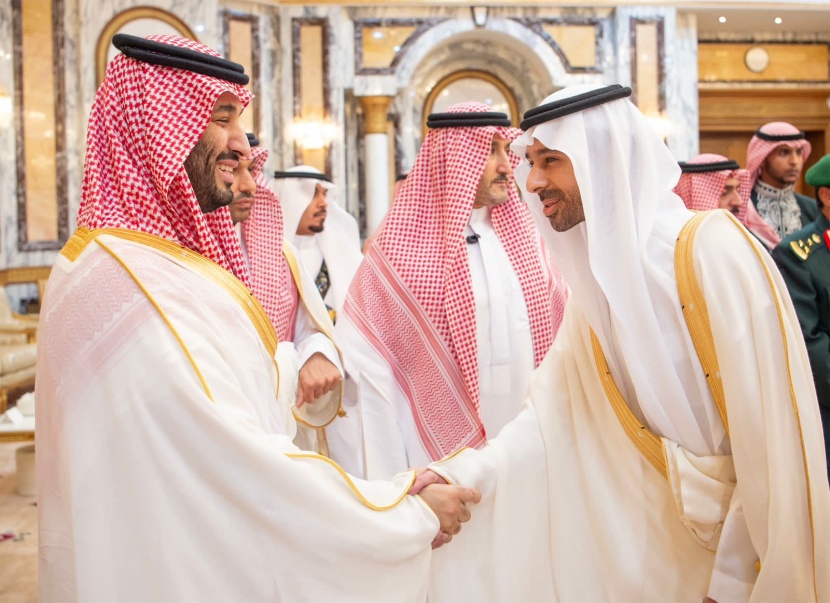 ولي العهد يستقبل الأمراء والعلماء وكبار المسؤولين بمناسبة عيد الفطر