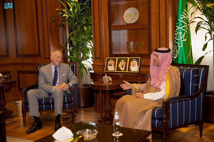 الجبير يستقبل سفير الولايات المتحدة الجديد في السعودية