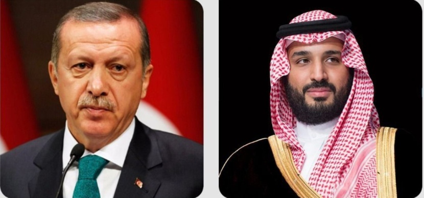 ولي العهد يهنئ هاتفيا الرئيس التركي بمناسبة إعادة انتخابه لفترة رئاسية جديدة