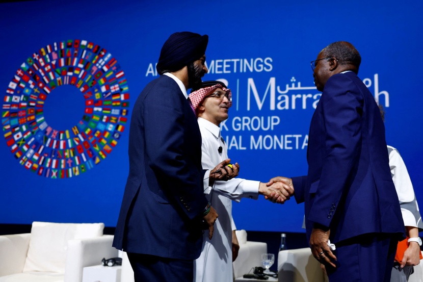 وزير المالية خلال جلسة نقاش ضمن اجتماع صندوق النقد والبنك الدولي وزير المالية خلال جلسة نقاش ضمن اجتماع صندوق النقد والبنك الدولي