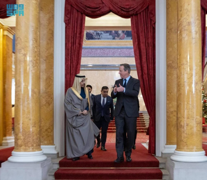 وزير الخارجية يناقش مع نظيره البريطاني التطورات في القطاع