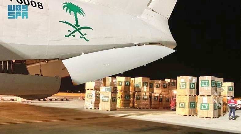 مغادرة الطائرة السعودية الـ 29 لإغاثة الشعب الفلسطيني في غزة