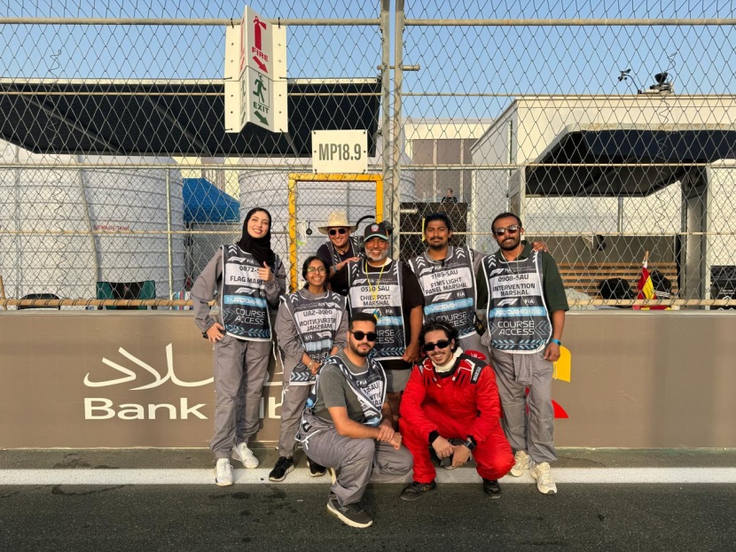 1000 متطوع من المارشال داخل حلبة الفورمولا 1 في جدة خلال هذا العام لتمكين إقامة الحدث العالمي بنجاح