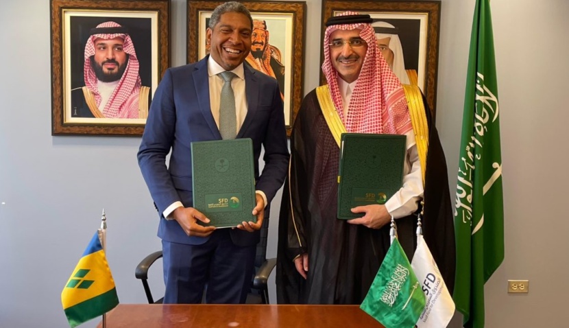 الصندوق السعودي للتنمية يوقع اتفاقية قرض تنموي مع سانت فينسنت والغرينادين بقيمة 50 مليون دولار