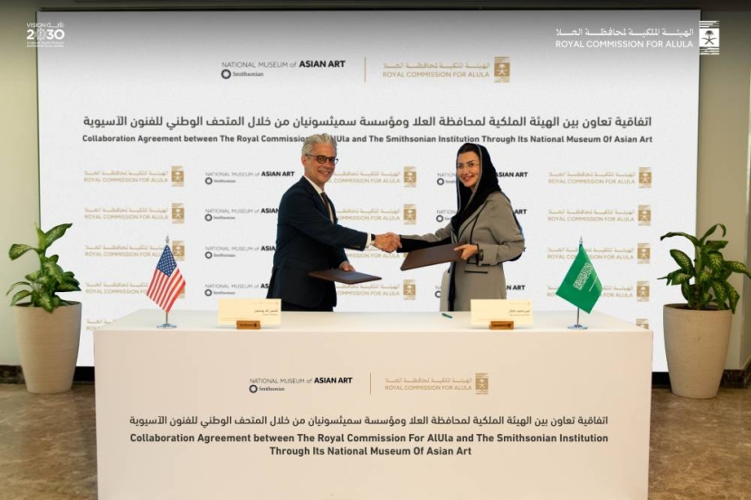 اتفاقية لتعزيز التبادل المعرفي بين الهيئة الملكية للعلا ومتحف الفن الآسيوي في واشنطن