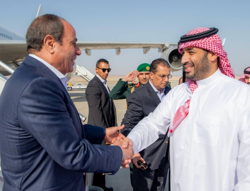 ولي العهد السعودي يبحث مع الرئيس المصري مستجدات الأحداث الإقليمية
