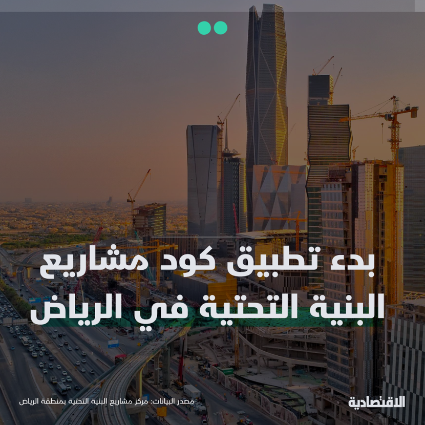 كود مشاريع البنية التحتية في الرياض