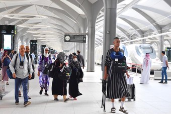 قطار الحرمين السريع ينجح في نقل الحجاج بين مكة والمدينة للمرة الأولى خلال حج 1440