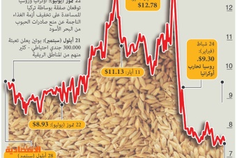 أسعار الحبوب ترتفع بسبب قرار التعبئة الروسي