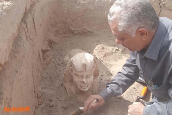 اكتشاف تمثال على هيئة أبو الهول وبقايا مقصورة كلاوديوس في مصر 