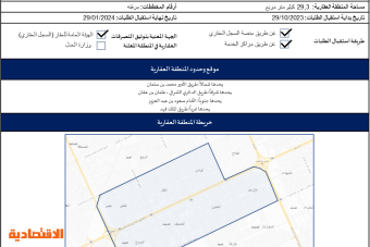 إعلان ثاني منطقة تسجيل عقاري باعتماد 7 أحياء في الرياض 
