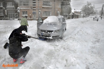 تحذير أحمر بسبب العواصف الثلجية في بلغاريا